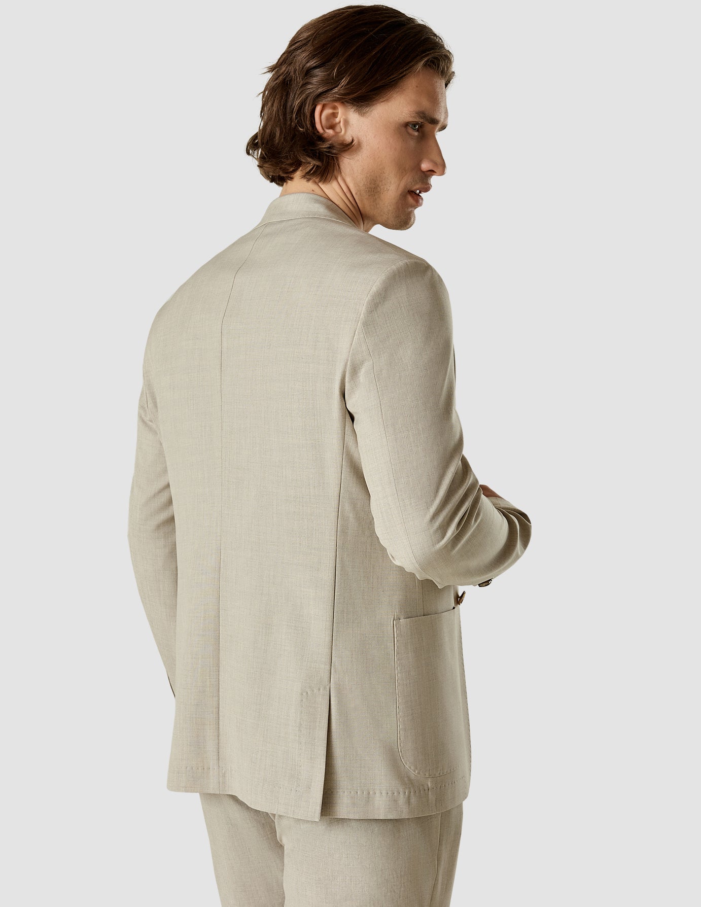 Tech Linen Blazer Sandshell